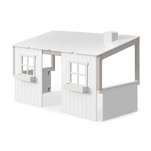 Sänghus CLASSIC house 200 cm vit/grå Flexa