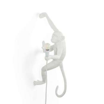 Seletti Aplampa Seletti Monkey "Hanging Right" vit
