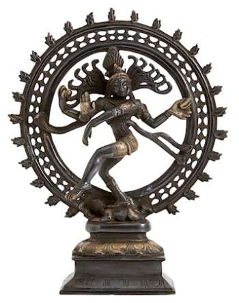 Shiva L 34 cm Svart