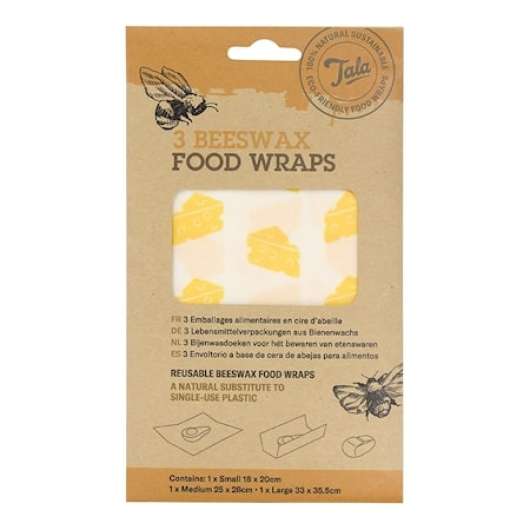 Tala Cheese Food Wax Wraps set av 3