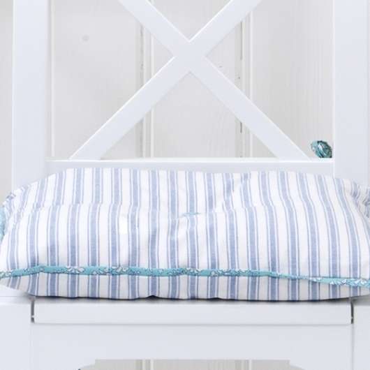 Tyg blå /vit randigt bredd 140 cm, Oliver Furniture