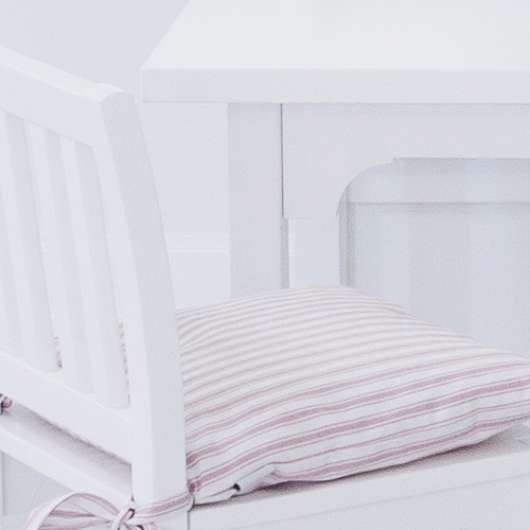 Tyg vit /rosa randigt bredd 140 cm, Oliver Furniture