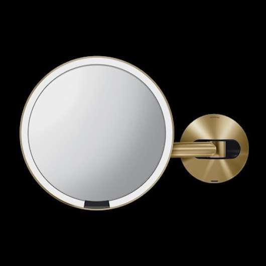 Väggmonterad Sensor Spegel Mässing Uppladdningsbar 20 cm