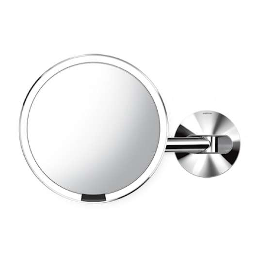Väggmonterad Sensor Spegel Polerat Rostfritt Stål 20 cm