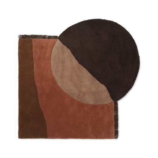 View Tufted Rug - Red Brown Ferm Living