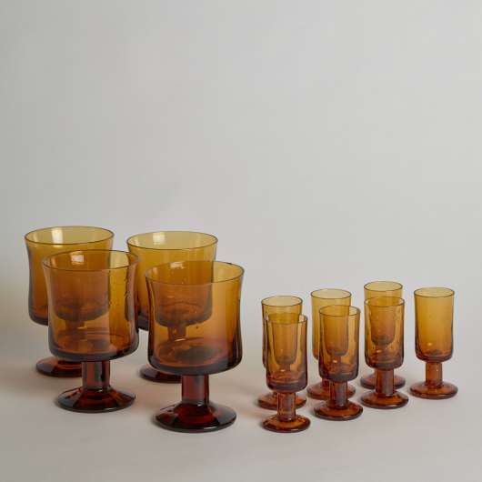 Vintage - Ölglas 4 st och Snapsglas7 st Erik Höglund