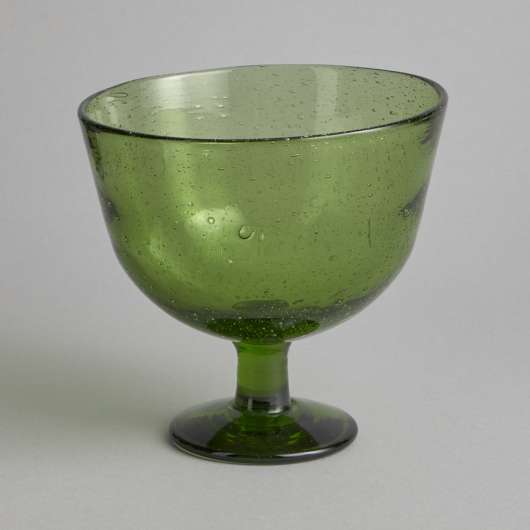 Vintage - Skål i Grönt Glas